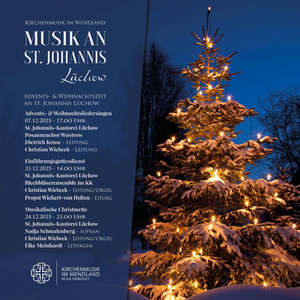 Werbeplakat_Musik zu Advent & Weihnachten_Lüchow 2025_quadrat
