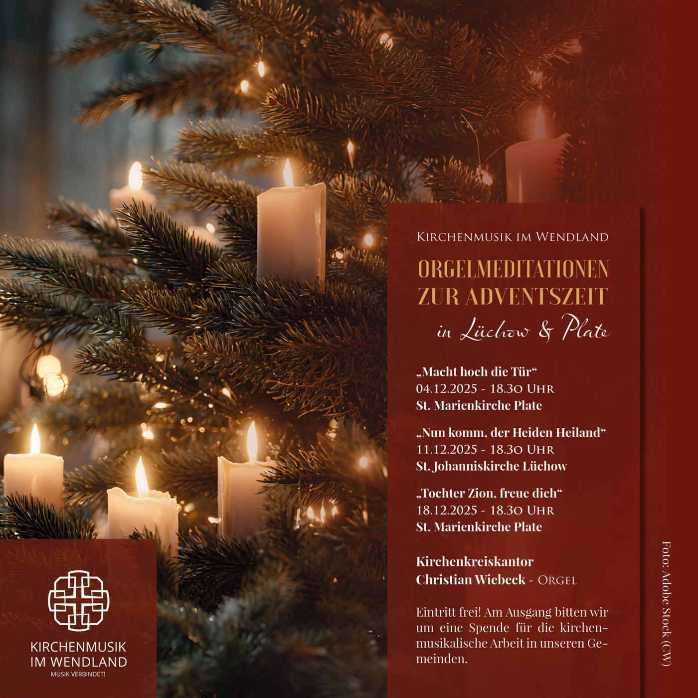 Werbeplakat_Orgelmeditationen zum Advent_Lüchow & Plate_quadrat