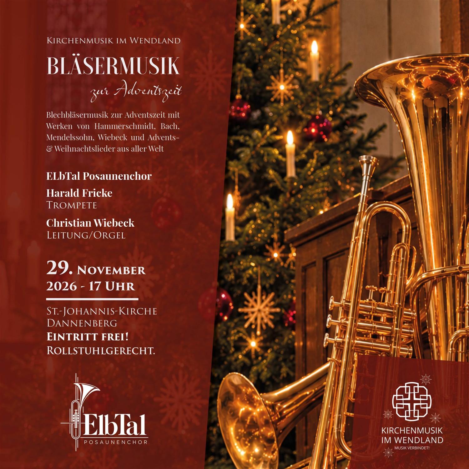Werbeplakat_Bläsermusik zur Adventszeit_29.11.2026_quadrat