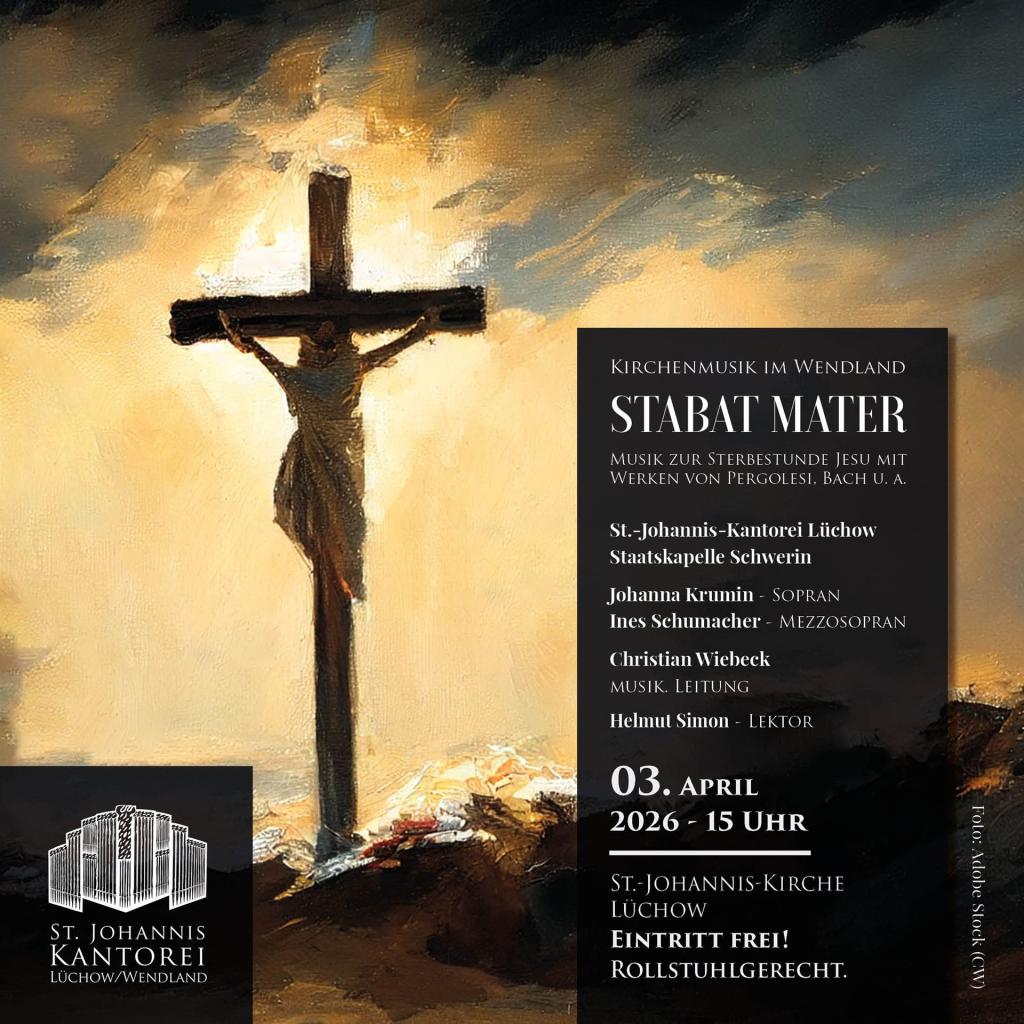 Werbeplakat_Musik zur Sterbestunde Jesu_03.04.2026_St. Johanniskirche Lüchow_quadrat