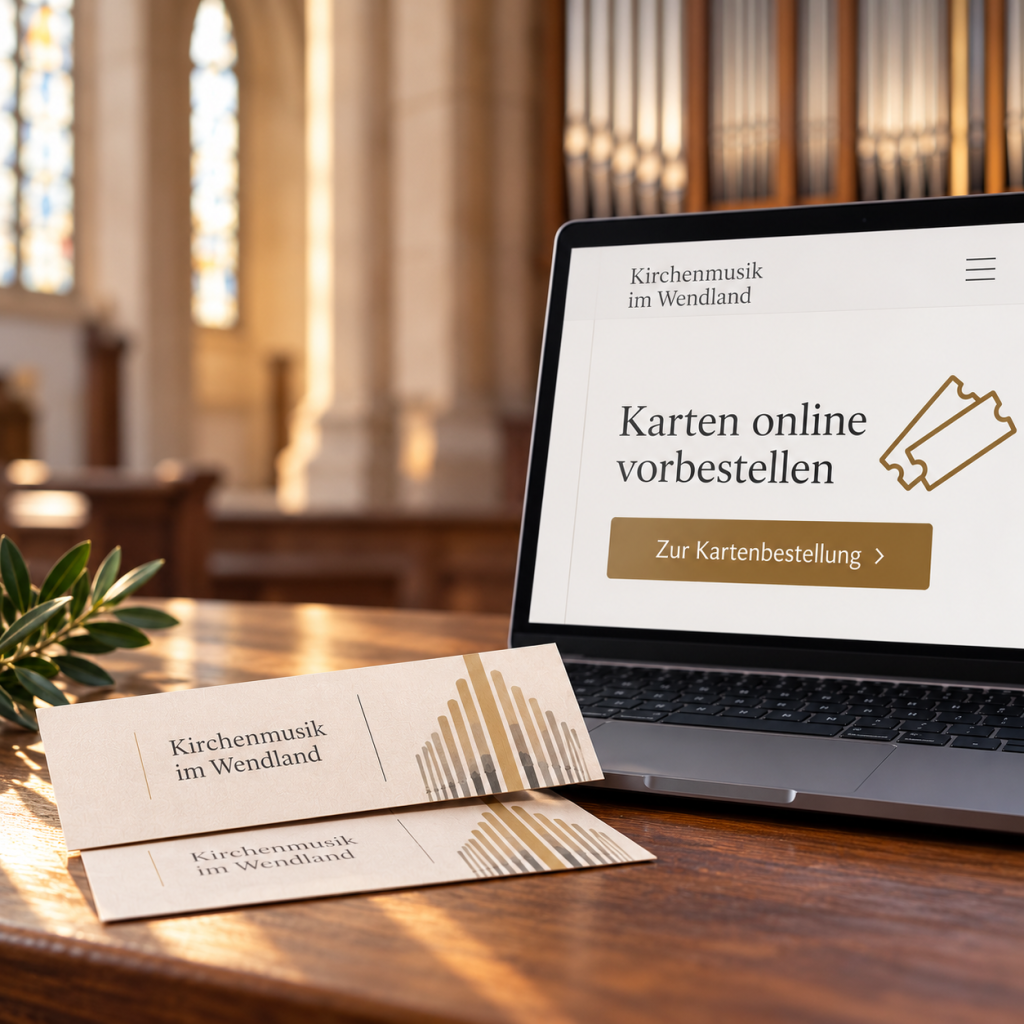 Kirchenmusik am Laptop buchen