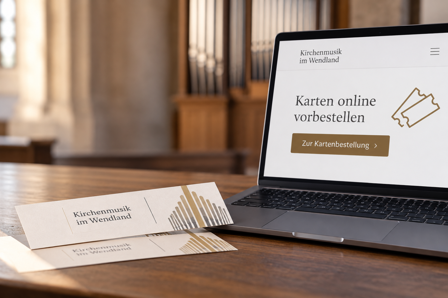Online-Kartenbestellung für Kirchenmusik